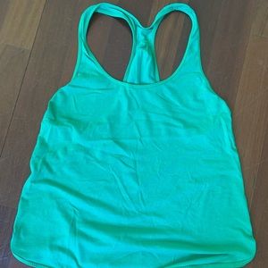 Kelly Green Racer Back Lulu Lemon Tank Size 6